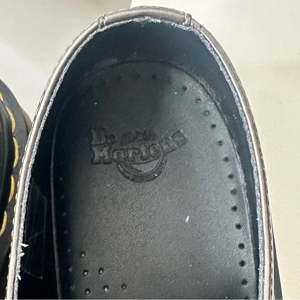 🔴 SOLD Doc Dr Martens Air Wair Shoes Patent Shiny Leather Oxford 10084 Bronzed - Picture 4 of 9